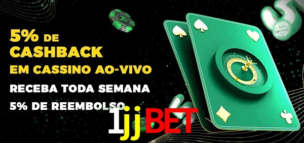 Promoções do cassino ao Vivo 1jjbet
